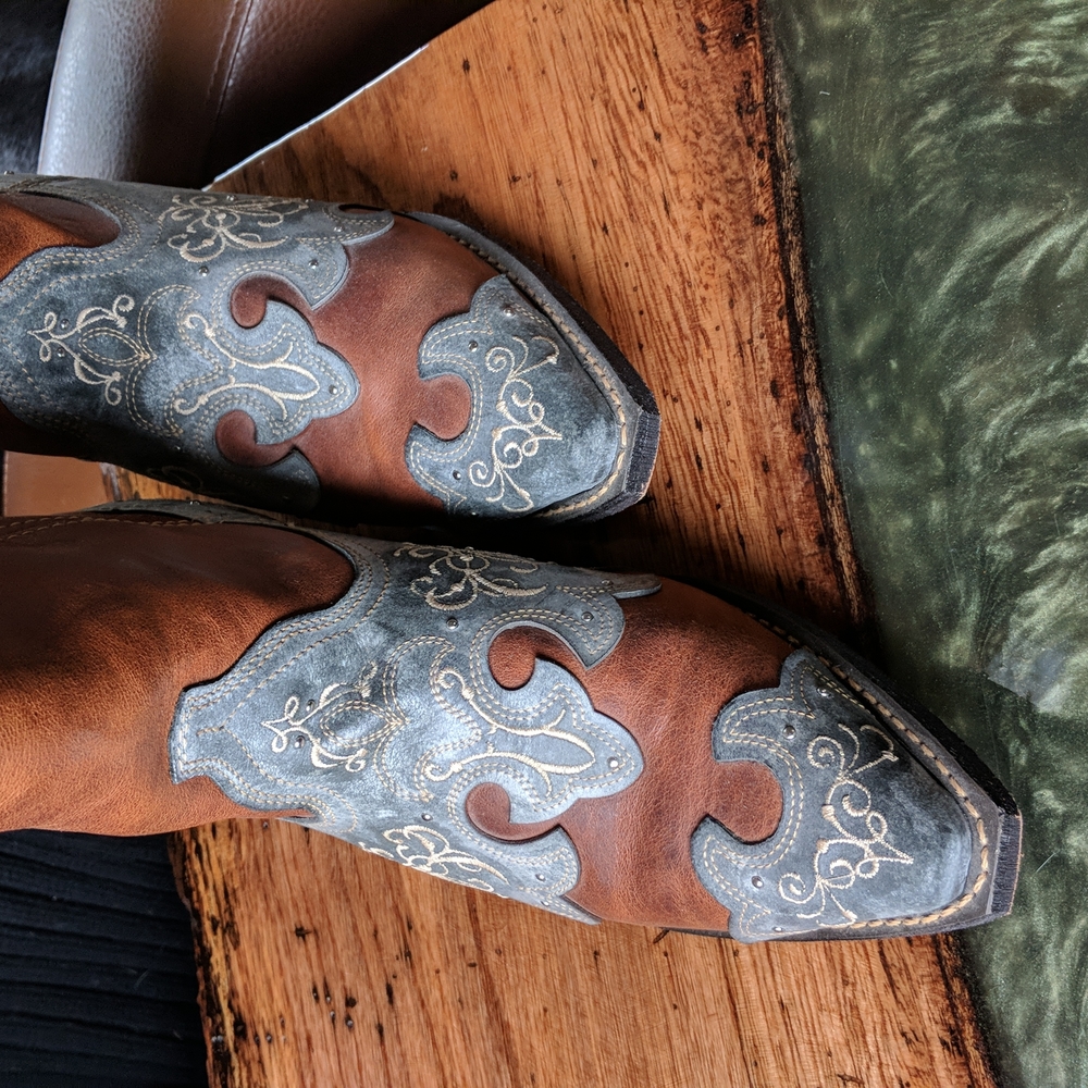 rockin leather womens boots